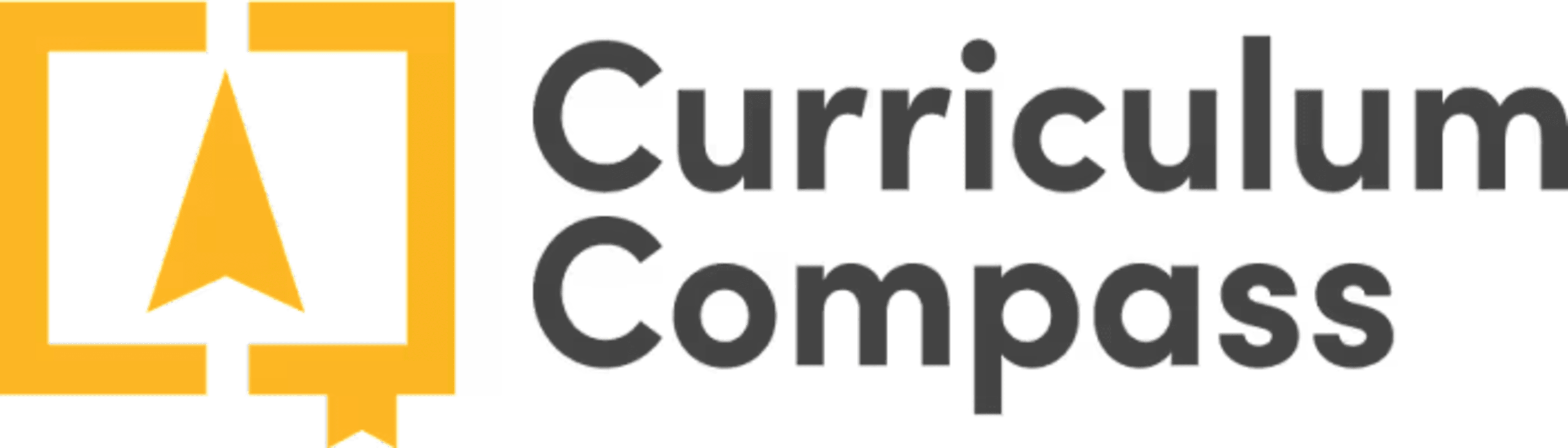 Curriculum Compass with yellow box and arrow on the left