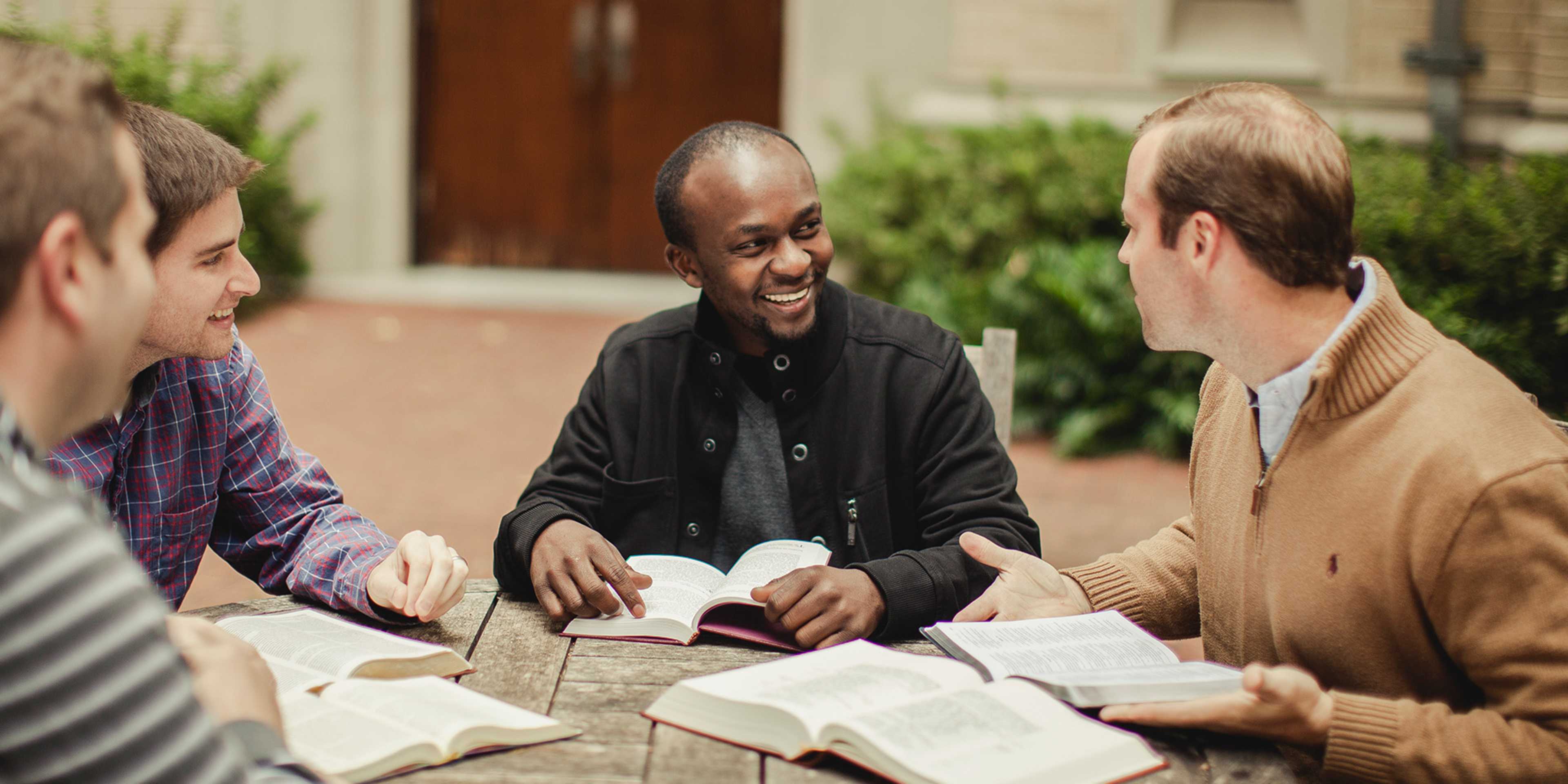 group of men at bible study