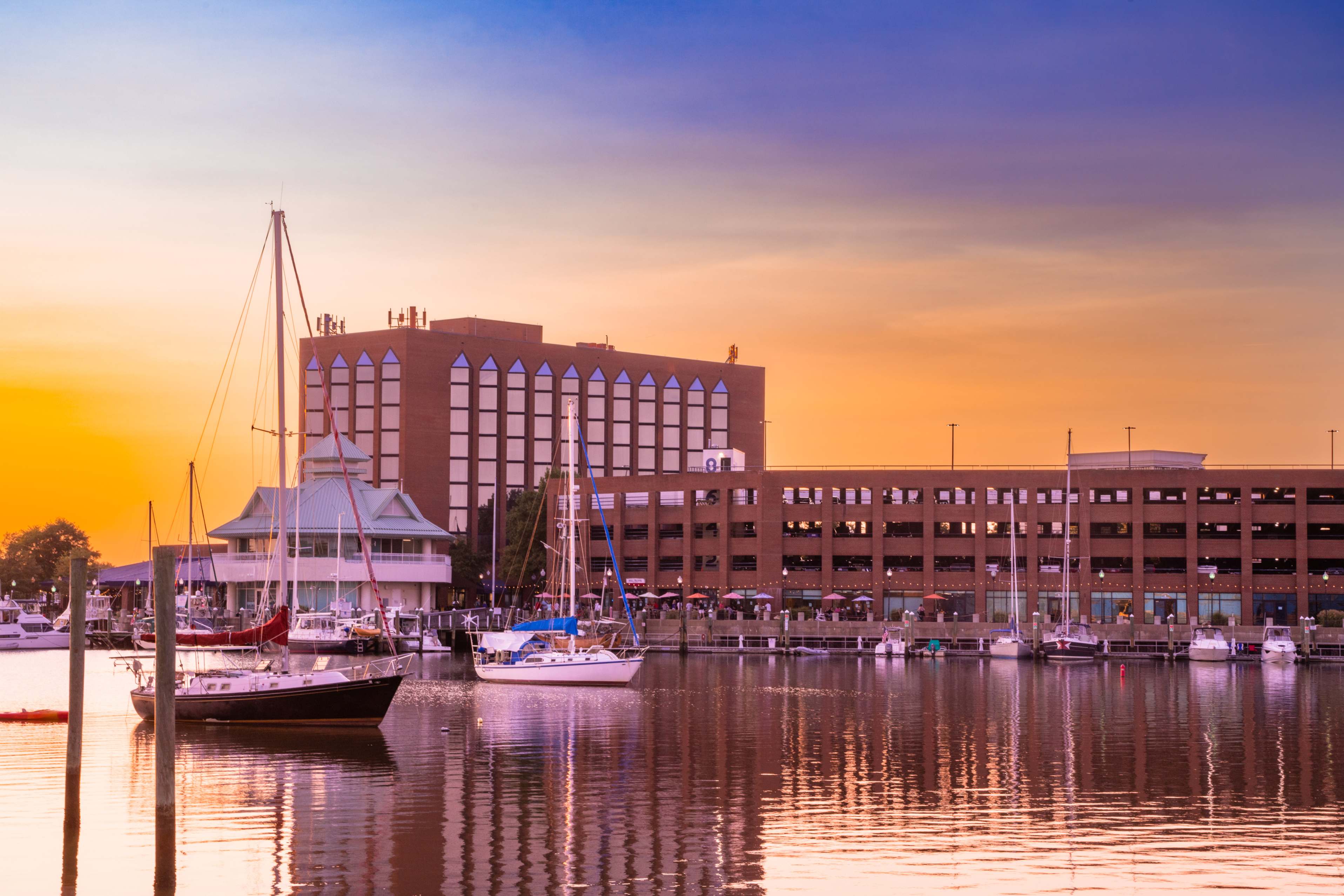 Harbor view of Hampton, Virginia