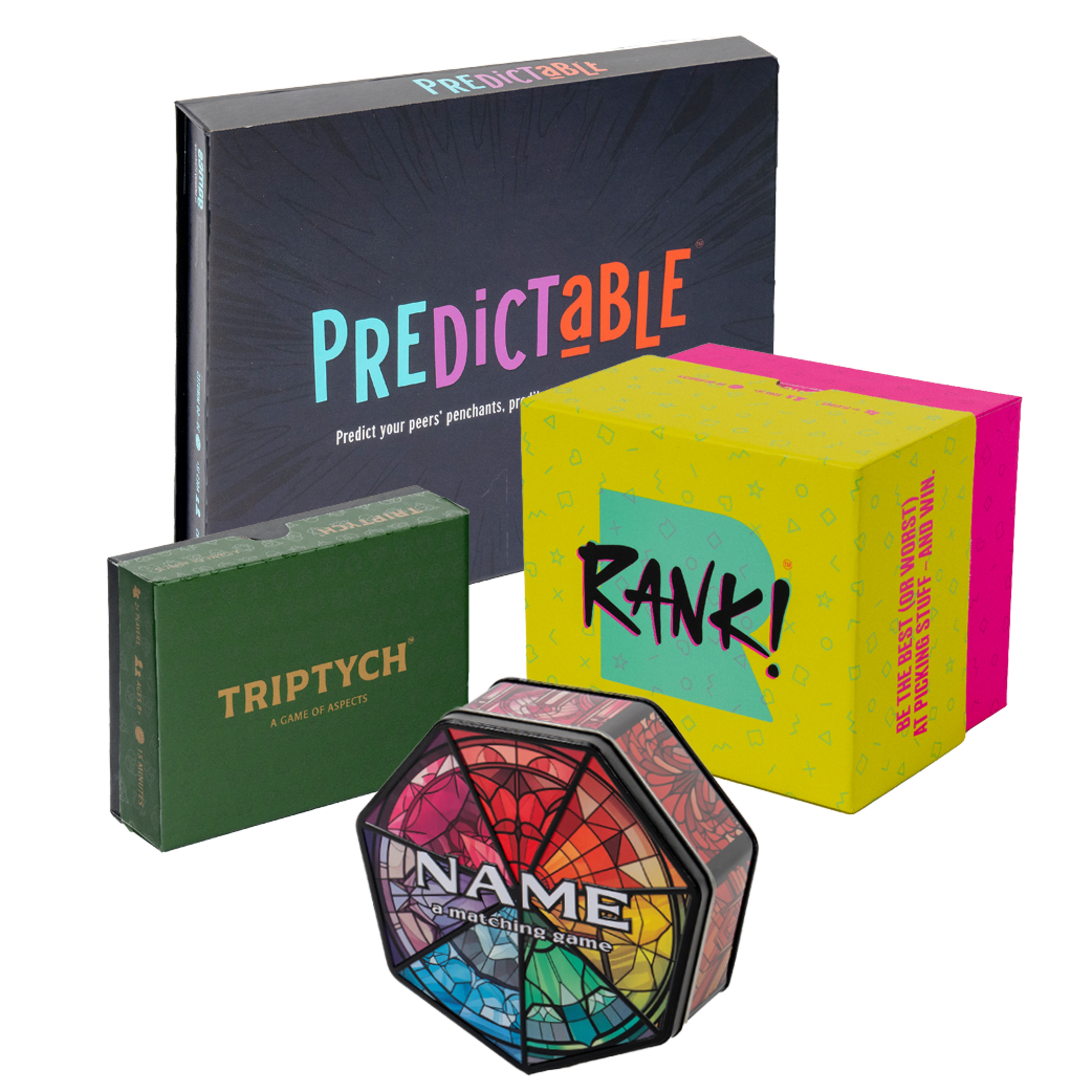 four boxes of student games