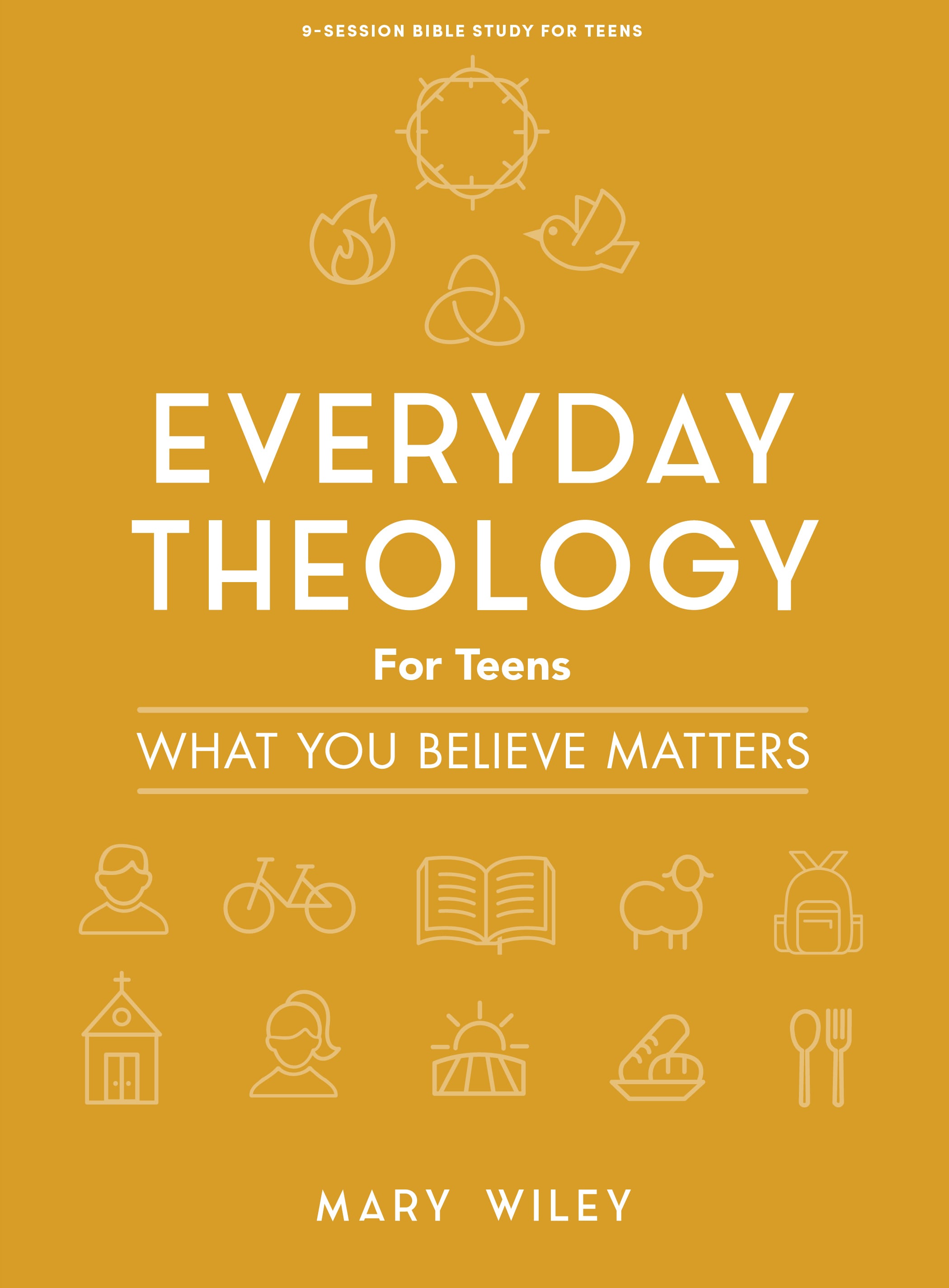Cover of Everyday Theology for Teens: What You Believe Matters by Mary Wiley.