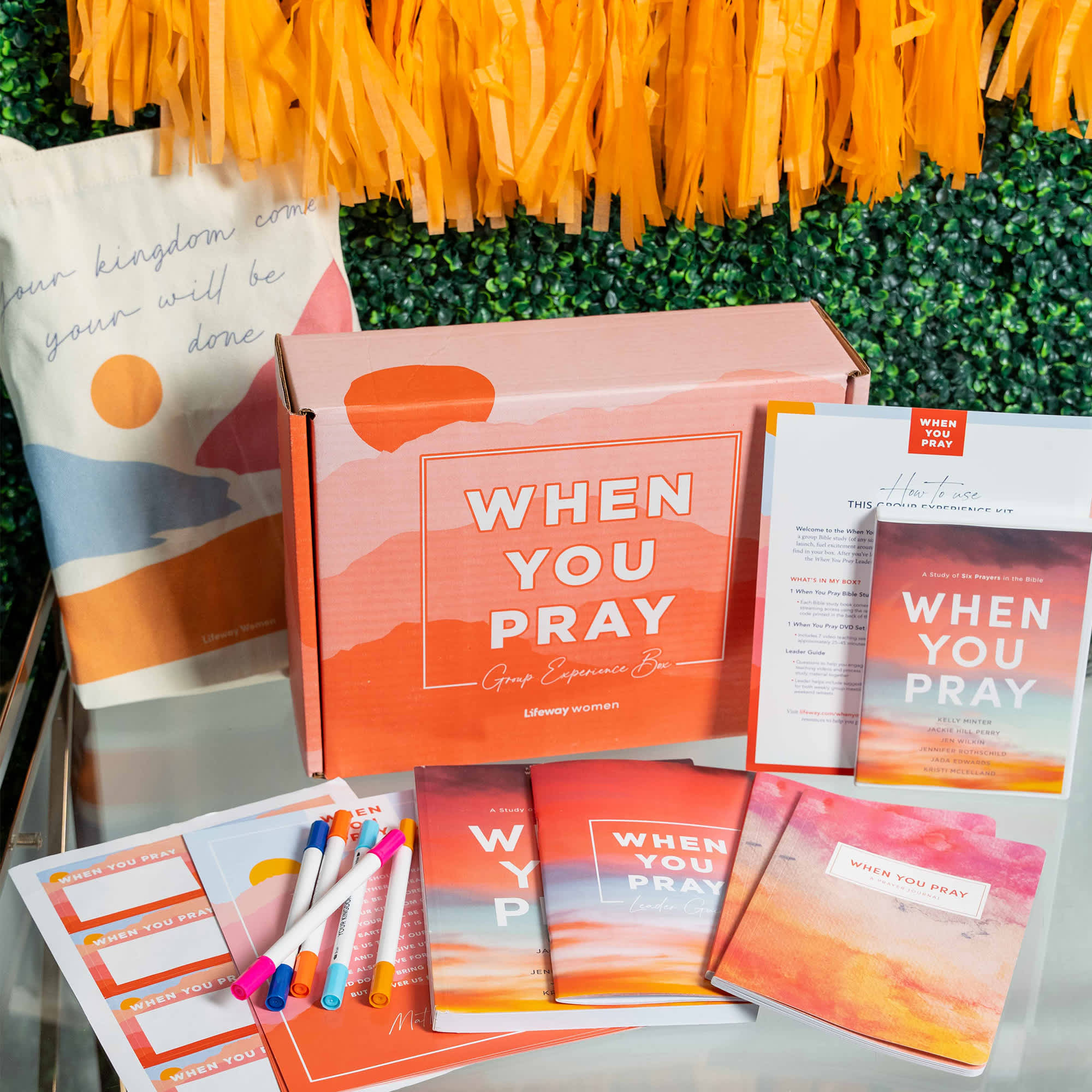 When You Pray Group Experience Box has what you need to help you launch, fuel excitement around the study, and lead your group well.