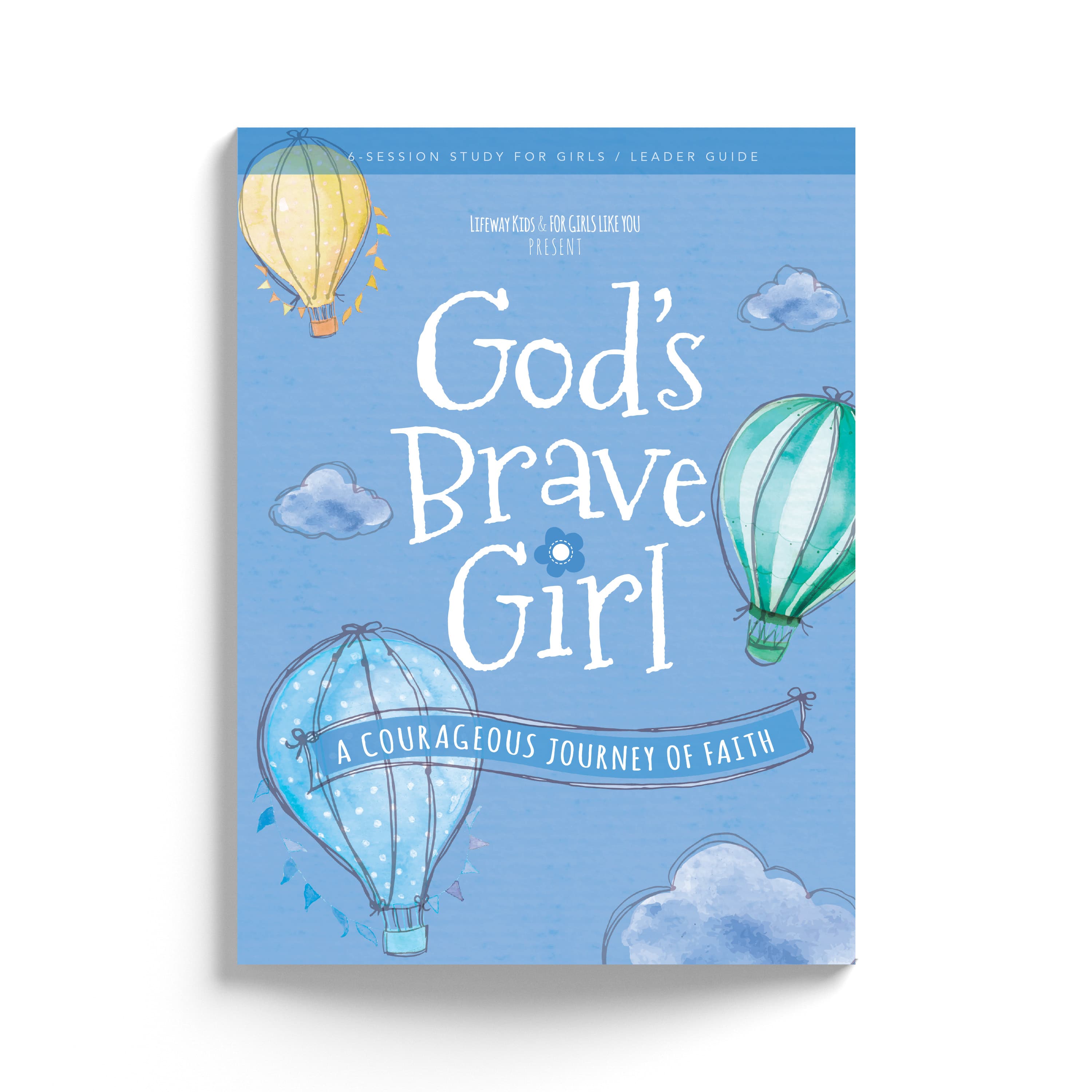 God's Brave Girl book cover with hot air balloons