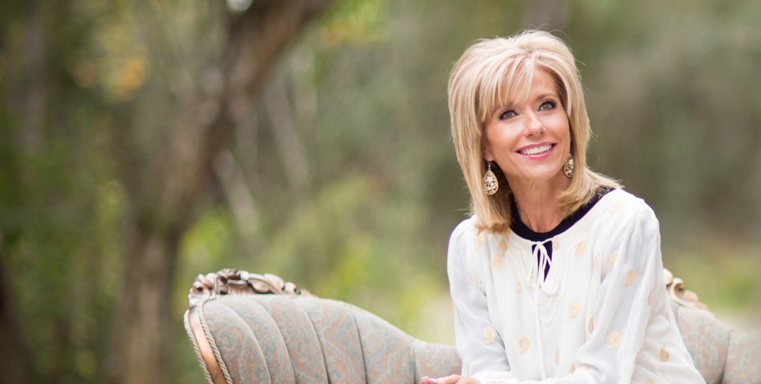 Beth Moore on a video shoot