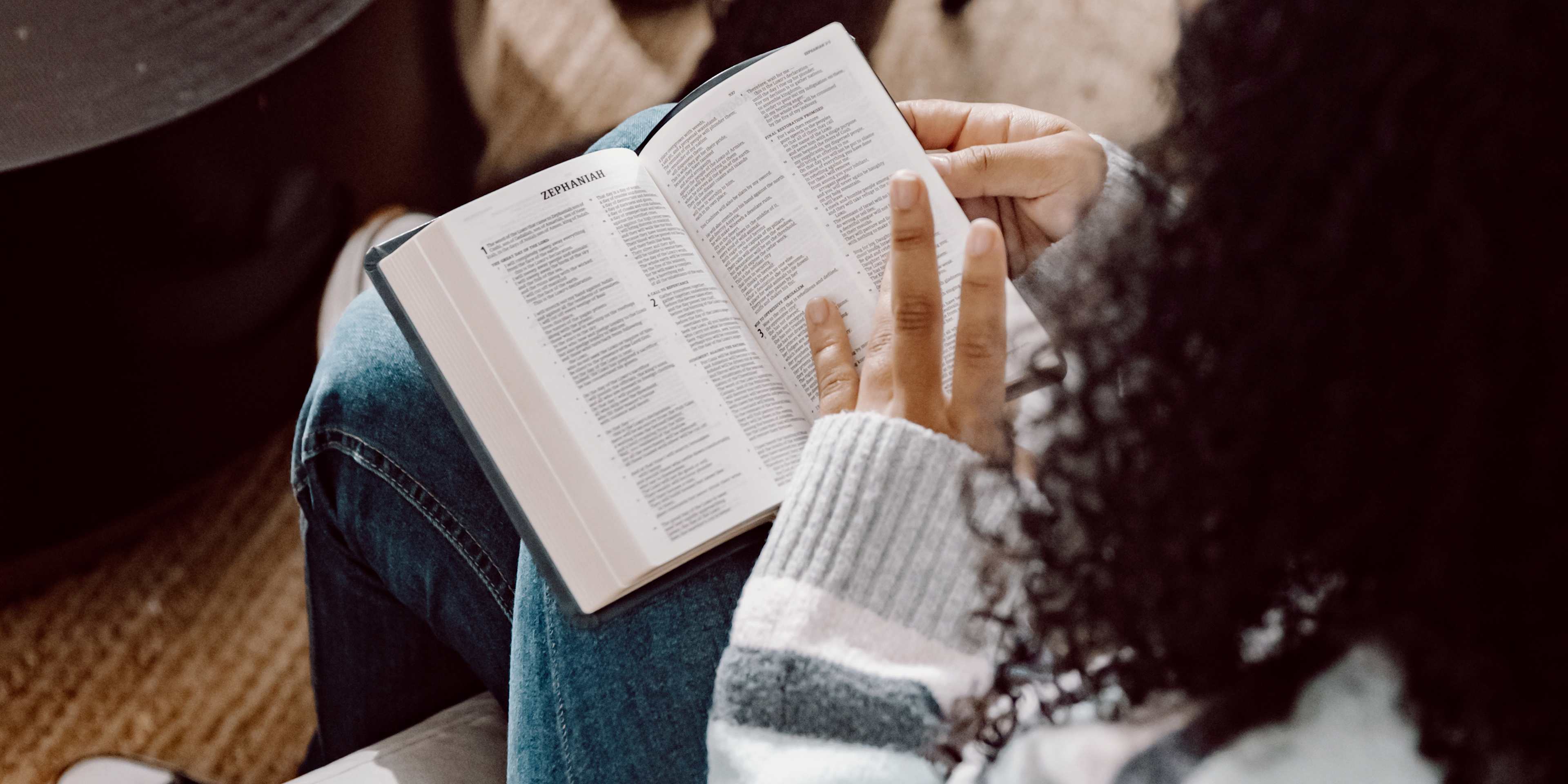 woman reading the bible