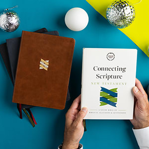 Two Bibles getting gift wrapped