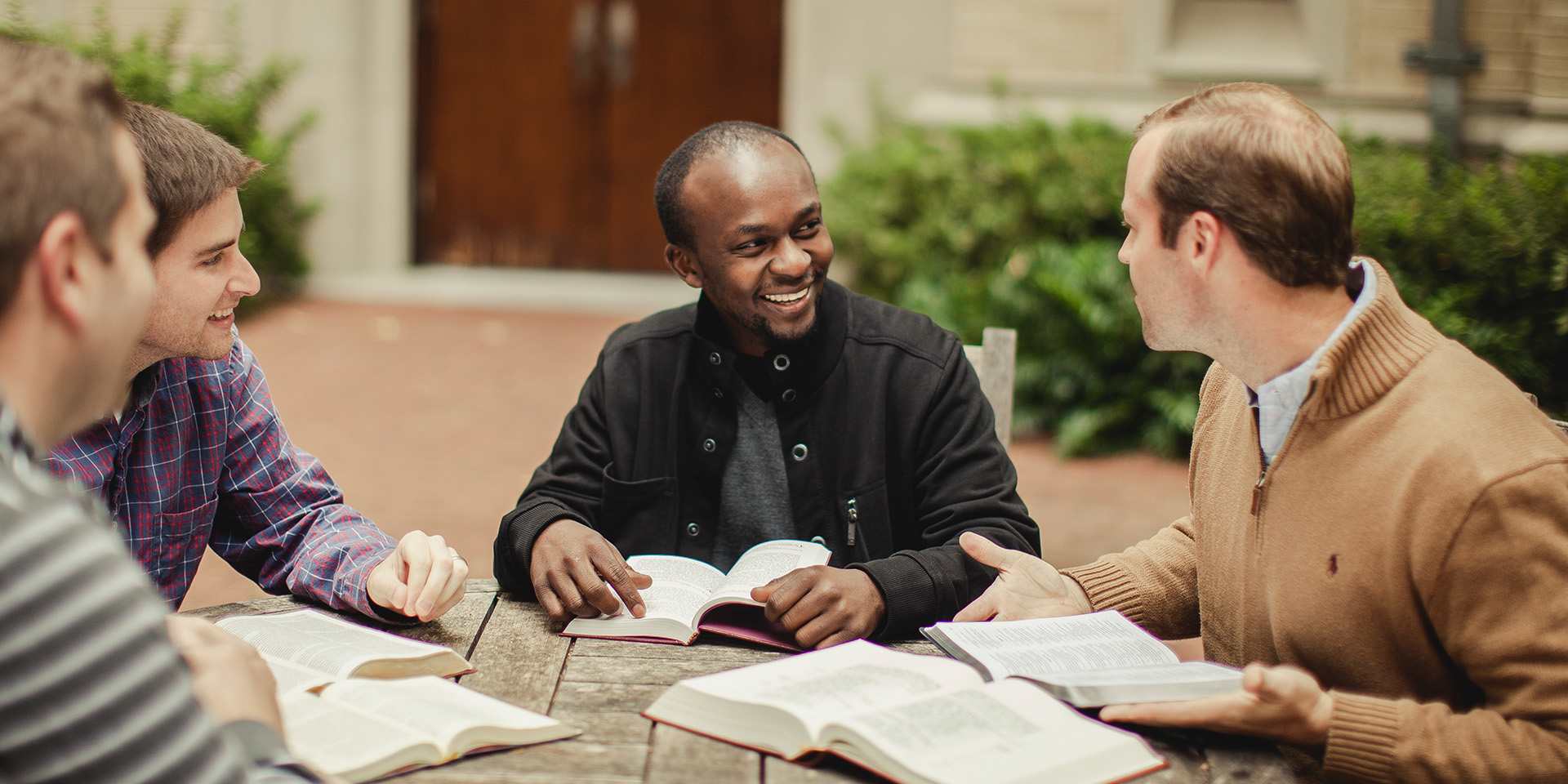 group of men at bible study