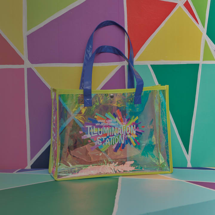 Illumination Station clear bag with logo 