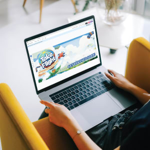 laptop with VBS theme