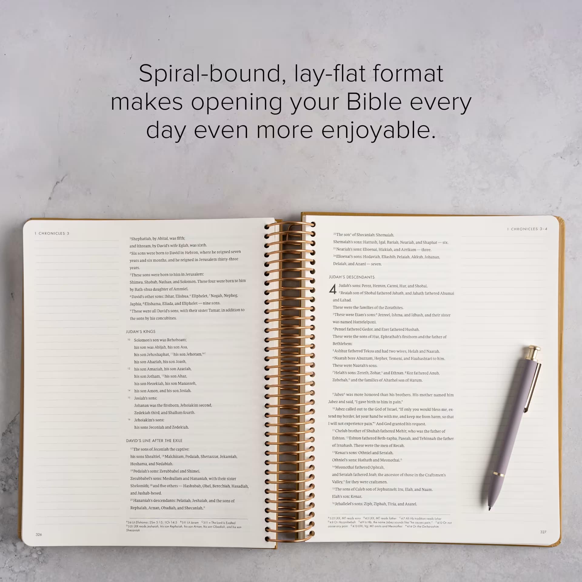 CSB She Reads Truth Spiral-Bound Notetaking Bible laid flat