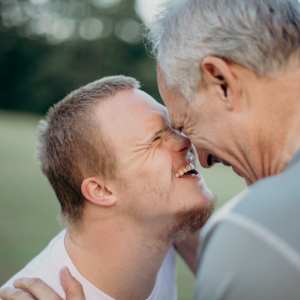 men smiling