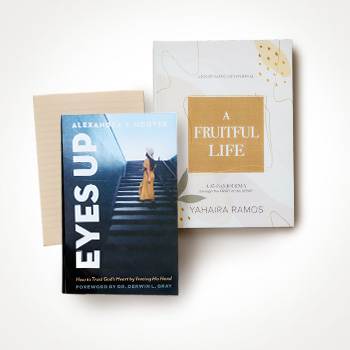Two books: Eyes Up by Alexandra Hoover and A Fruitful Life by Yahaira Ramo