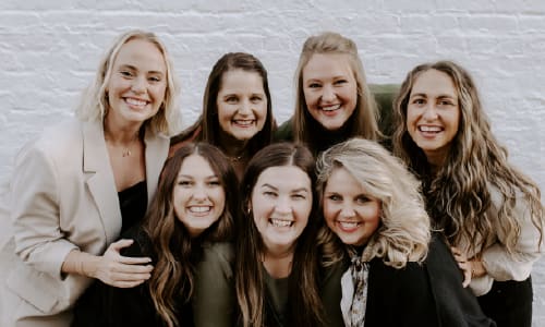 Group of women smiling