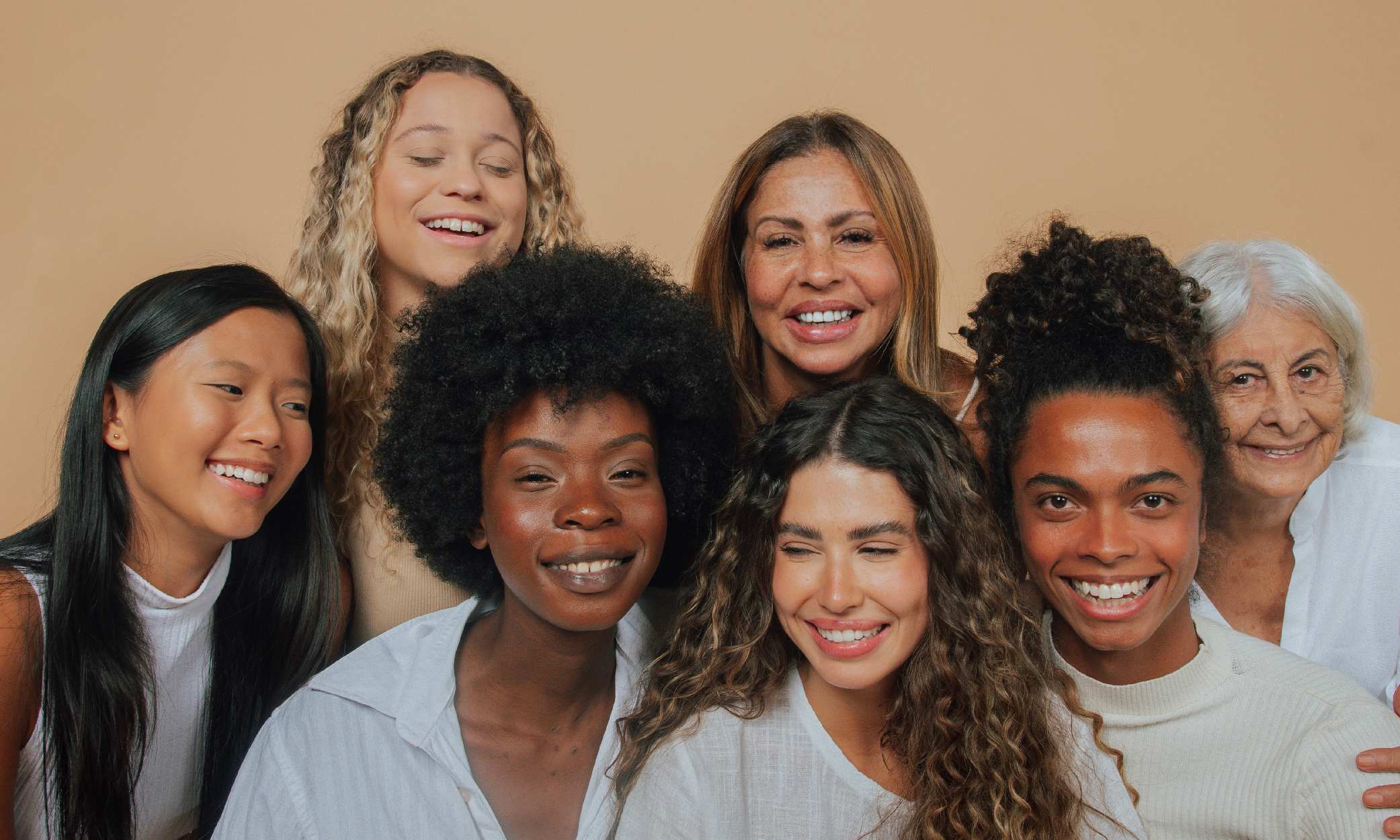 Group of women smiling