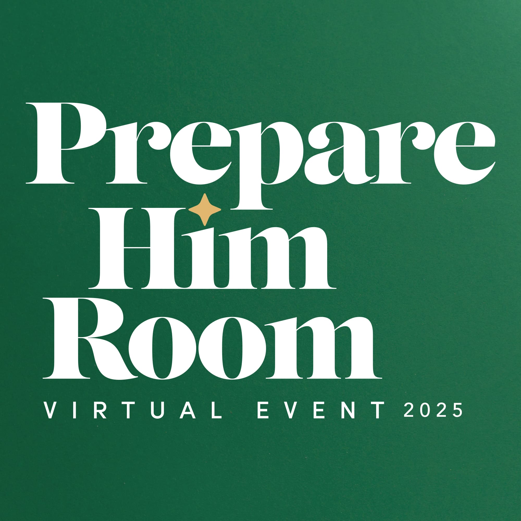 Prepare Him Room Virtual event