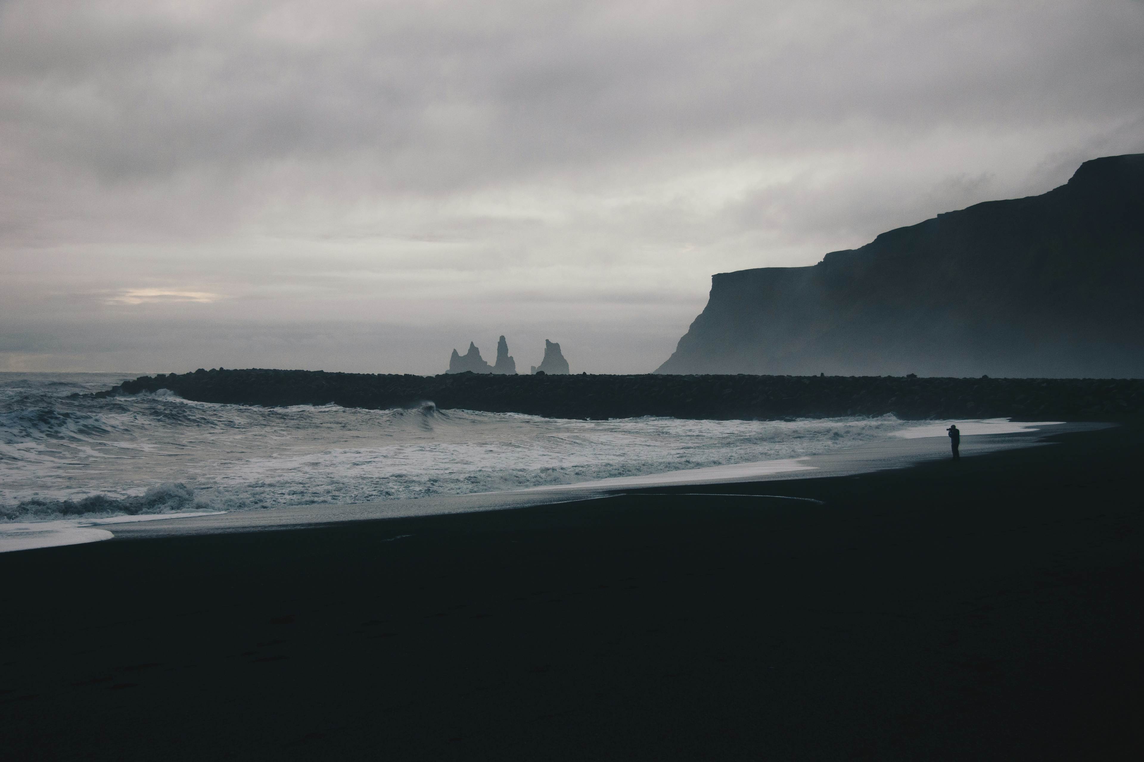 gloomy beach