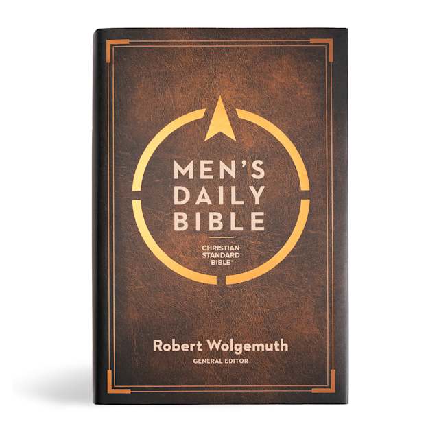 Cover of CSB Men’s Daily Bible, edited by Robert Wolgemuth.