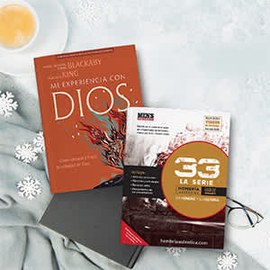 Bible study books on table