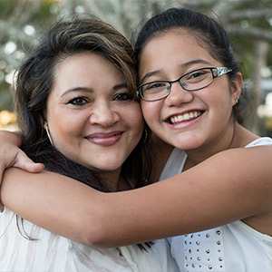 mother and daughter