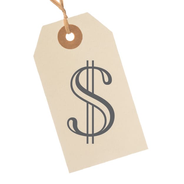 Sale sign tag