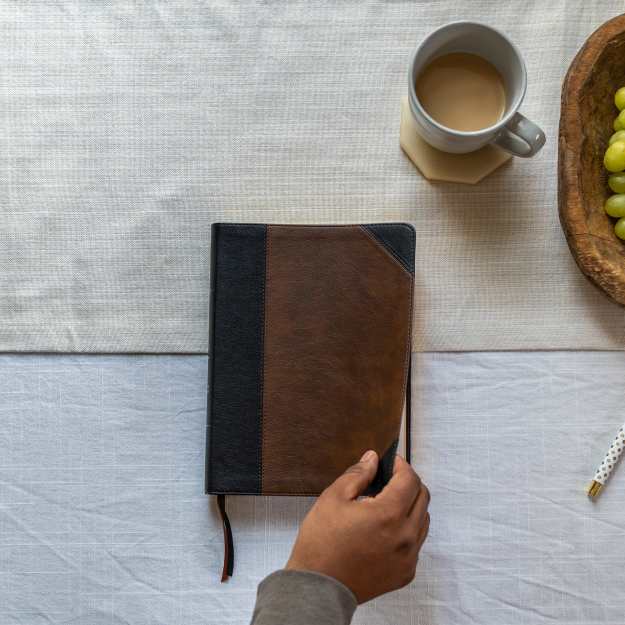Bible on table