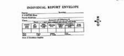 Envelope: Individual Report Envelope (Package of 100) | Lifeway