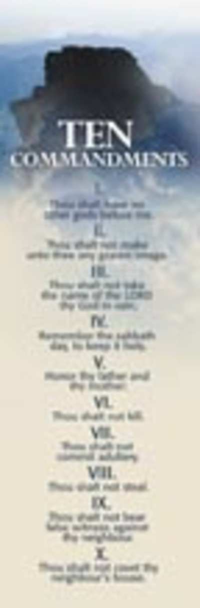 Teaching Bookmark: Ten Commandments - Mt. Sinai (Package of 25) | Lifeway
