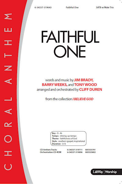 Faithful One - Downloadable Split-Track Accompaniment Track | Lifeway