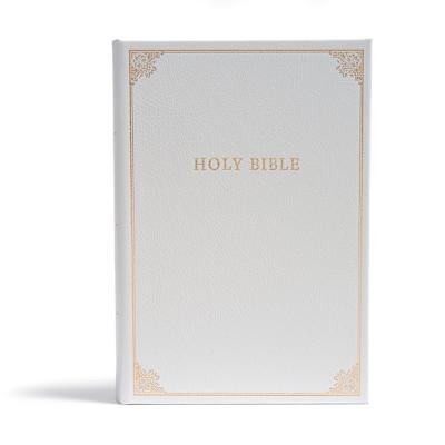 CSB Family Bible, White Bonded Leather Over Board | Lifeway
