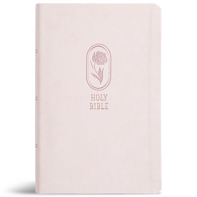 KJV Large Print Personal Size Reference Bible, Blush Pink LeatherTouch ...